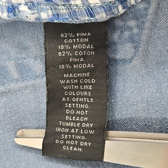 Saks Fifth Avenue Jeans Men's 40x30 Sky Blue Straight Leg Stretch Denim EUC - Picture 11 of 16